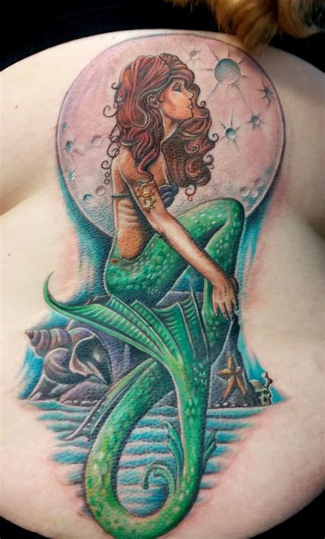 men mermaid tattoo